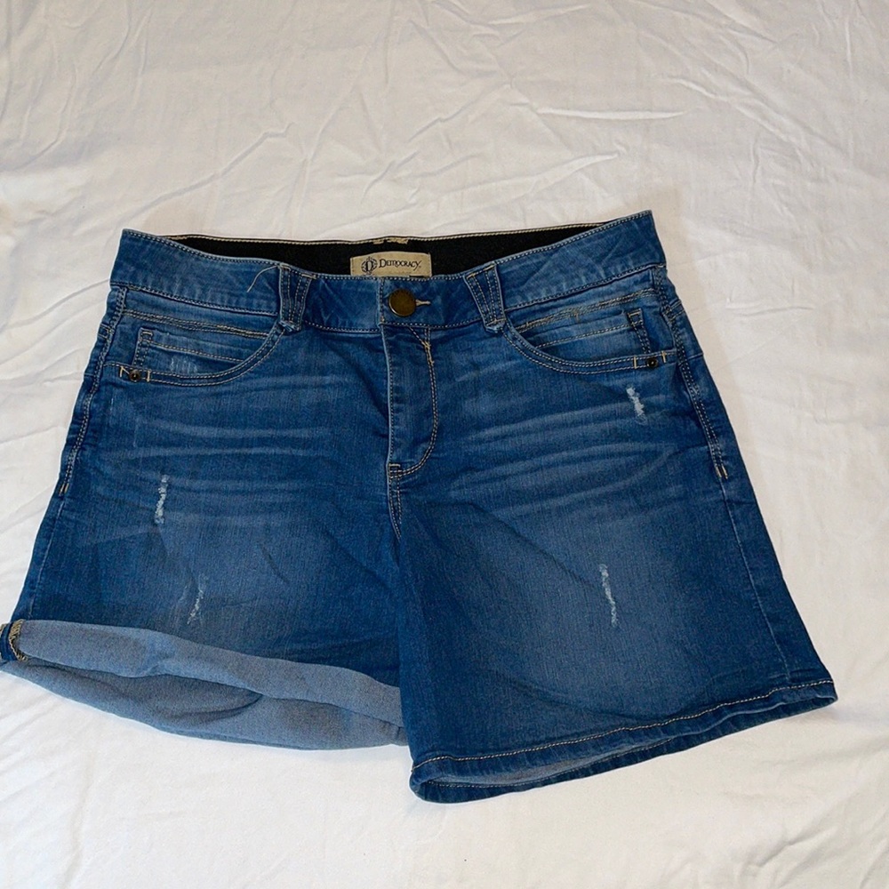 Democracy “Ab”solution Jean Shorts Size 14